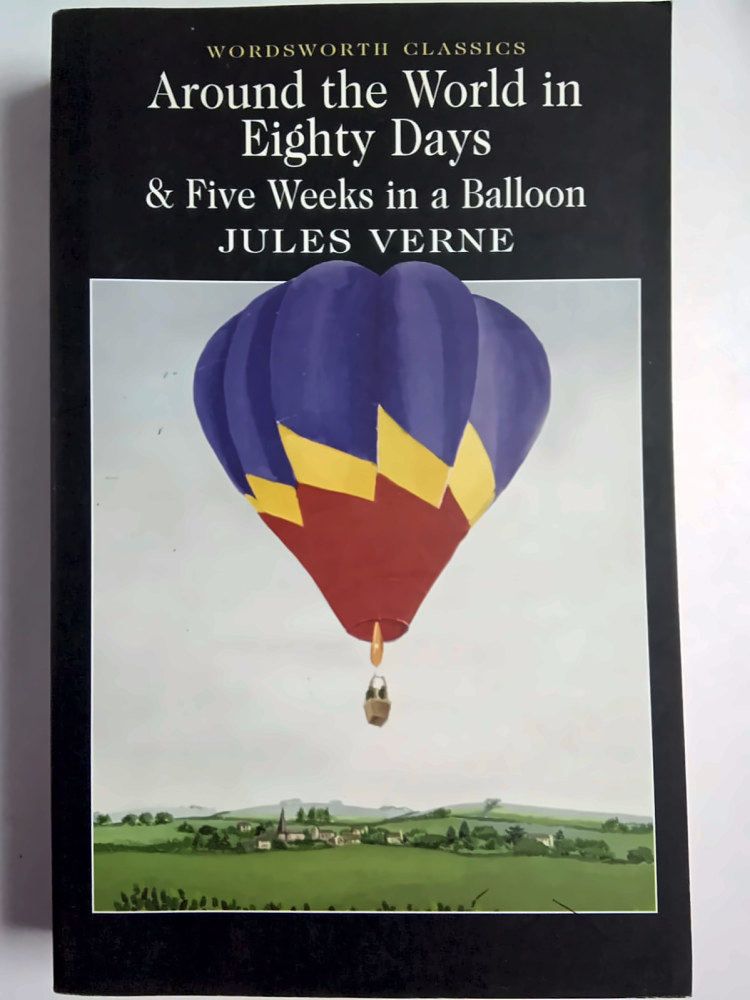 Around the World in Eighty Days — Jules Verne, বইয়ের প্রচ্ছদ (Around the World in Eighty Days by Jules Verne, book cover)