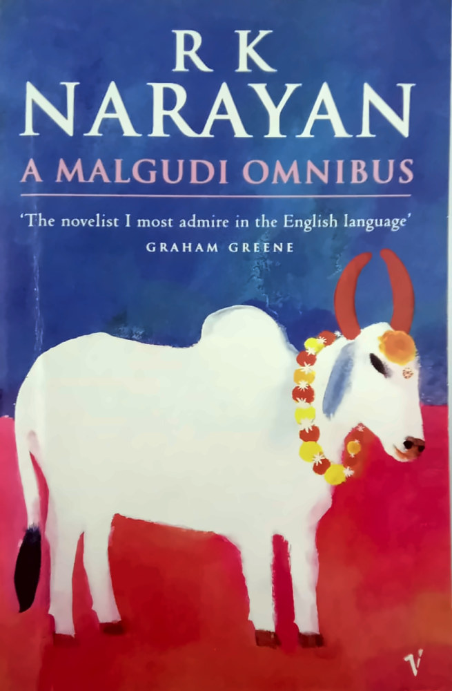 A Malgudi Omnibus — R. K. Narayan, বইয়ের প্রচ্ছদ (A Malgudi Omnibus by R. K. Narayan, book cover)